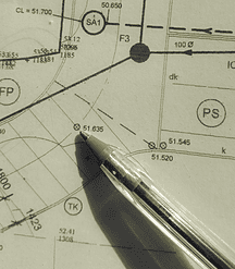 Detail of a Land Survey drawing
